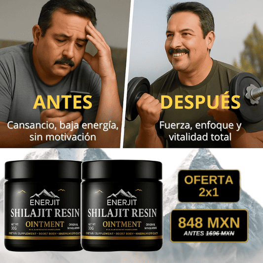 SHILAJIT 2x1 – Rendimiento y vitalidad total